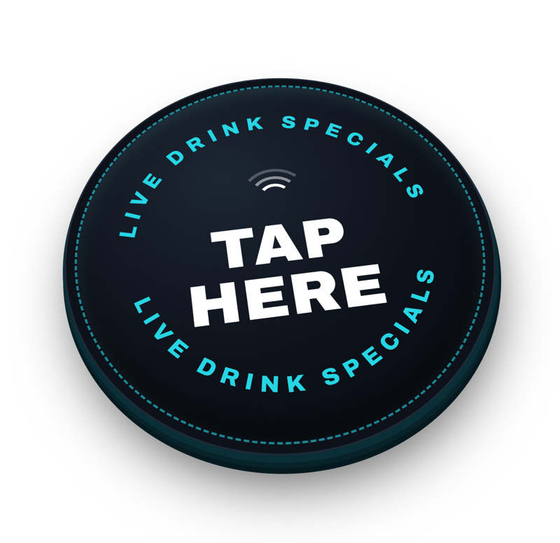threedeep NFC tap sticker — tap for live drink specials